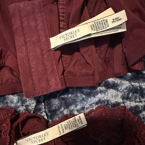 Victoria's Secret Burgundy Lace Bustier & Bikini Set - Picture 3 of 3
